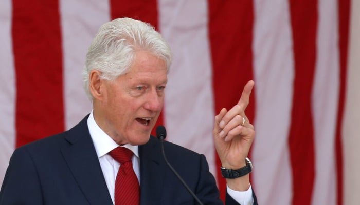 Former US President Bill Clinton speaks during a public memorial for Robert F. Kennedy at the 50th anniversary of his assassination at Arlington National Cemetery, in Arlington, VA, US, June 6, 2018. — Reuters