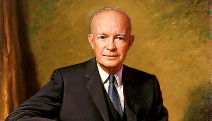 A portrait of former US President Dwight D Eisenhower. — US Embassy & Consulate in the Republic of Korea