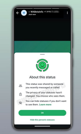 WhatsApp expands status updates to unsaved contacts