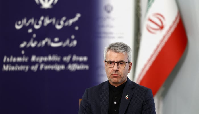 Irans Foreign Ministry spokesman Esmaeil Baghaei attends an interview, amid the US-Israeli conflict with Iran, in Tehran, Iran, April 5, 2026. — Reuters