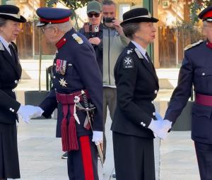 Princess Anne joins celebration in Clerkenwell with handshake