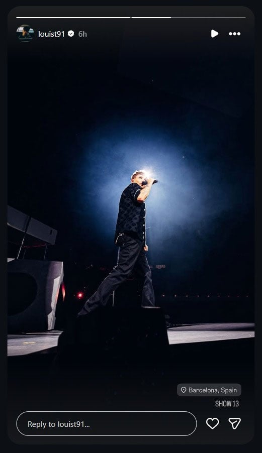 Louis Tomlinson shows love to Spain fans after Italian crowd disappointed him