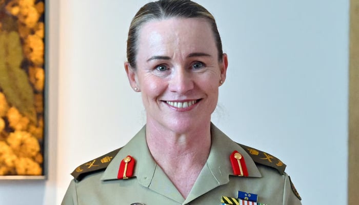 Newly appointed Chief of Army Lieutenant General Susan Coyle poses for photographers after a press conference at Parliament House in Canberra, Australia, April 13, 2026. — Reuters