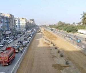 Karachi BRT Red Line work slows again amid disputes