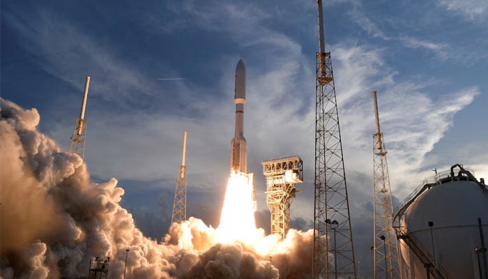 A United Launch Alliance Atlas V rocket lifts off carrying Amazons Project Kuiper internet network satellites from the Cape Canaveral Space Force Station in Cape Canaveral, Florida, US, April 28, 2025. — Reuters