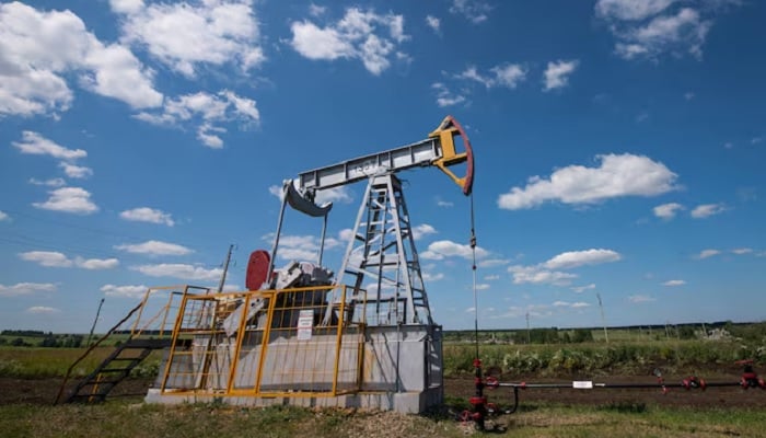A view shows an oil pump jack outside Almetyevsk, in the Republic of Tatarstan, Russia July 14, 2025.— Reuters