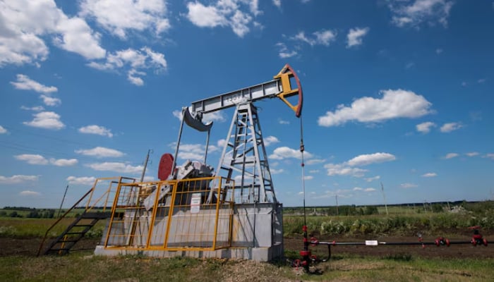 A view shows an oil pump jack outside Almetyevsk, in the Republic of Tatarstan, Russia July 14, 2025. — Reuters