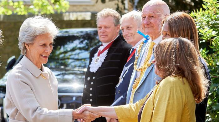 Duchess of Gloucester walks away with bespoke gift from Blackthorn Trust