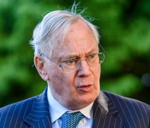 Duke of Gloucester joins the queue at Big Curry Lunch