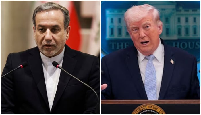 This collage of pictures shows Irans Foreign Minister Abbas Araghchi (left) and US President Donald Trump. — Reuters/File