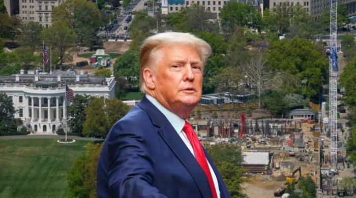 Trump lashes out after court ruling delays White House ballroom project again