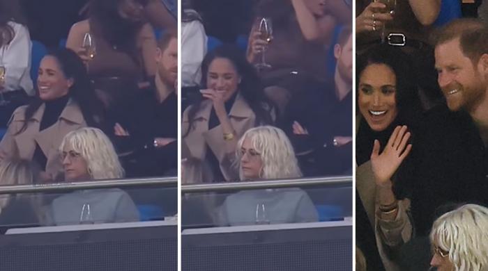 Meghan Markle laughs like never before during rugby match with Harry