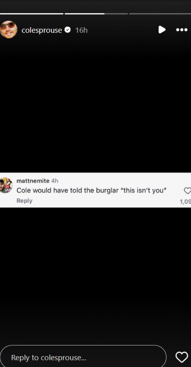 Cole Sprouse reacts to brother Dylan confronting house intruder