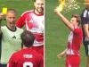 Watch: Max Fosh sets referee's yellow card on FIRE during Sidemen Charity Match
