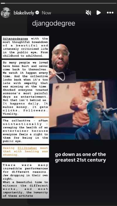 Blake Lively uses Justin Biebers example to blast toxic Hollywood culture