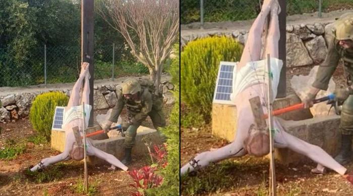Outrage as Israeli soldier smashes Jesus statue with axe in Lebanon