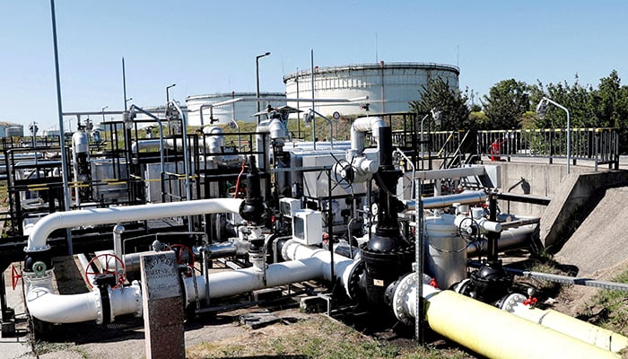 Druzhba oil pipeline between Hungary and Russia is seen at the Hungarian MOL Groups Danube Refinery in Szazhalombatta, Hungary, May 18, 2022. — Reuters