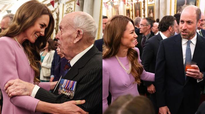 William quips 'snuck in or just ageless?' leaving Kate in shocked laughter