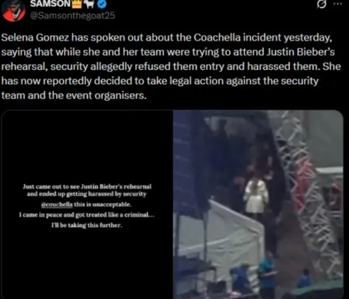 Selena Gomez tries to sneak in Justin Bieber Coachella amid Benny Blanco split rumours