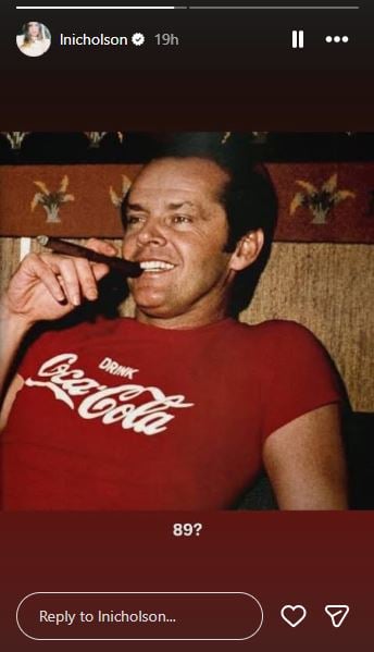 Jack Nicholson daughter Lorraine Nicholson shares rare 89th birthday photo