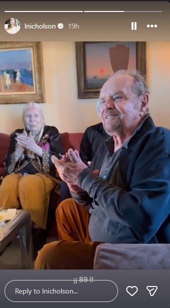 Jack Nicholson daughter Lorraine Nicholson shares rare 89th birthday photo