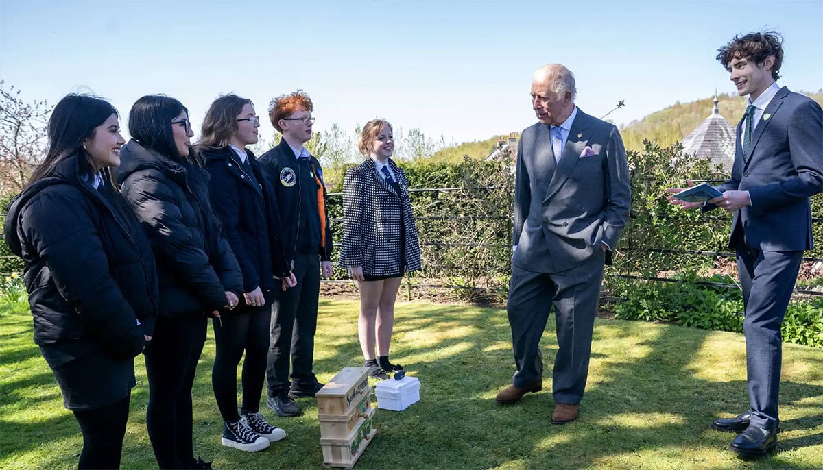 King's Foundation shares new video of King enjoying Blue Peter badge