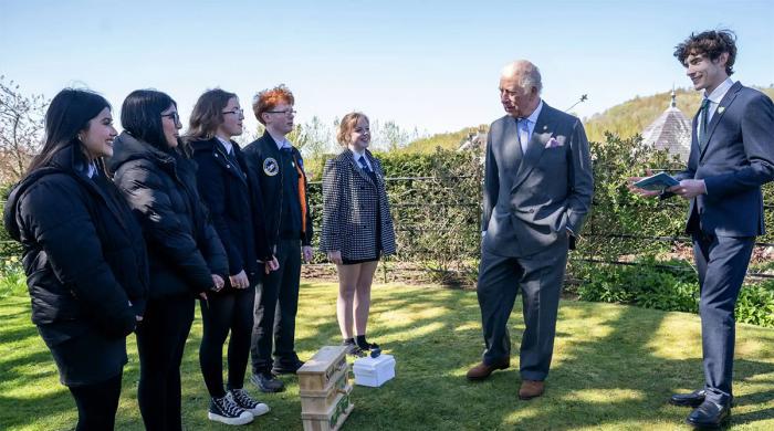 King's Foundation shares new video of King enjoying Blue Peter badge