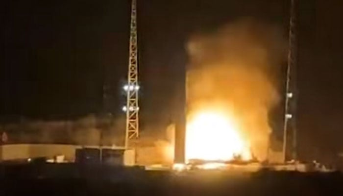 Pakistan’s indigenous Electro-Optical Satellite (EO-3) is being launched from China’s Taiyuan Satellite Launch Center (TSLC) on April 25, 2026. — Facebook/ISPR/screengrab