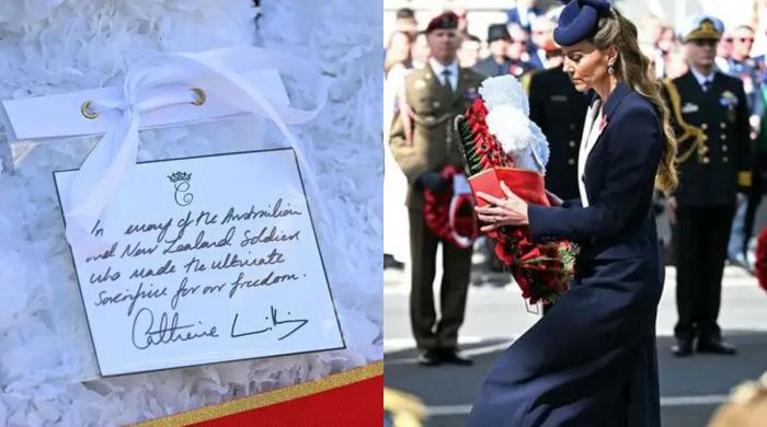 Princess Kate and William's handwritten message salutes soldiers