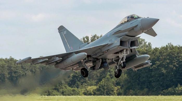 RAF Typhoons scrambled to engage Russian drones approaching NATO airspace
