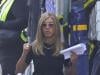 Jennifer Aniston spotted script in hand filming intense scenes 