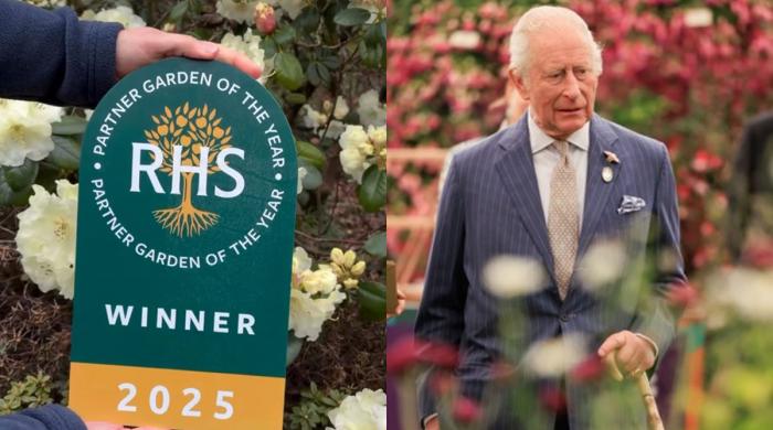 King Charles applauds Dumfries House's award-winning gardens