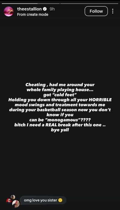 Megan Thee Stallion reacts to overwhelming support after Klay Thompson split