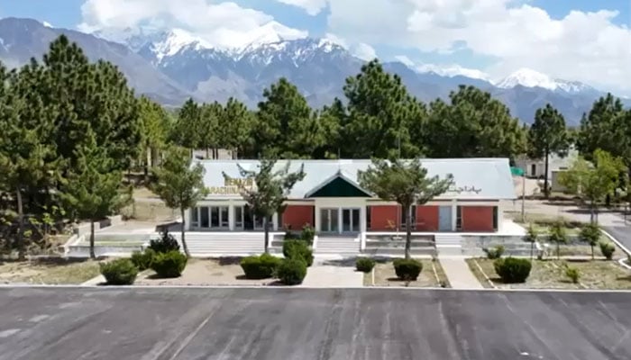 This image shows terminal building of Parachinar Airport. — APP