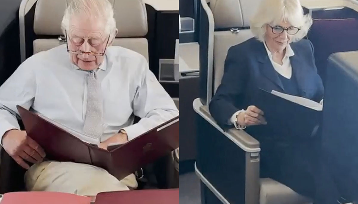 King and Queen on final approach as thousands track landing live