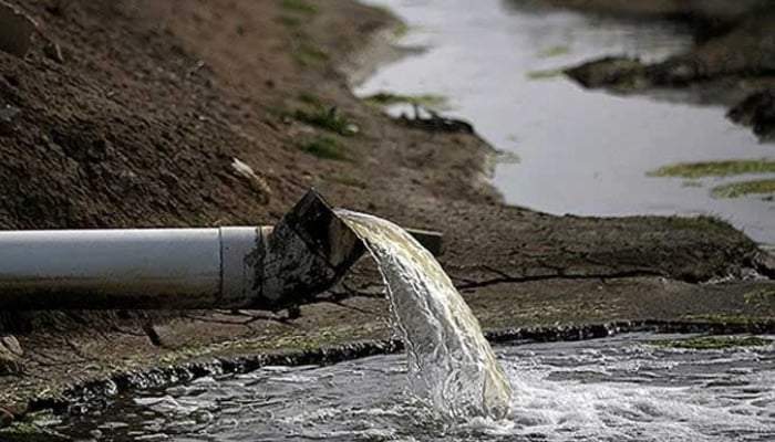 Water coming out of a pipeline. — AFP/File