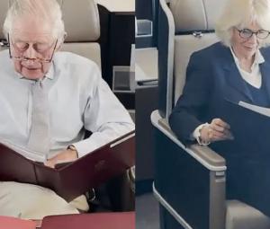 King and Queen on final approach as thousands track landing live