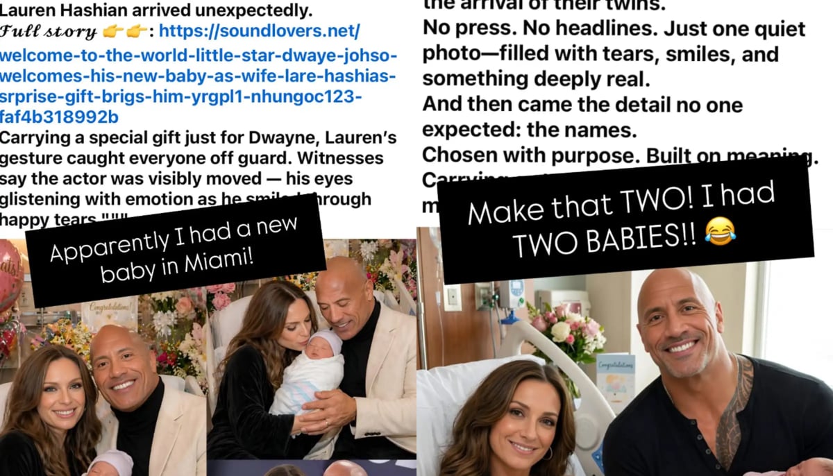 Dwayne Johnson did not become a father!