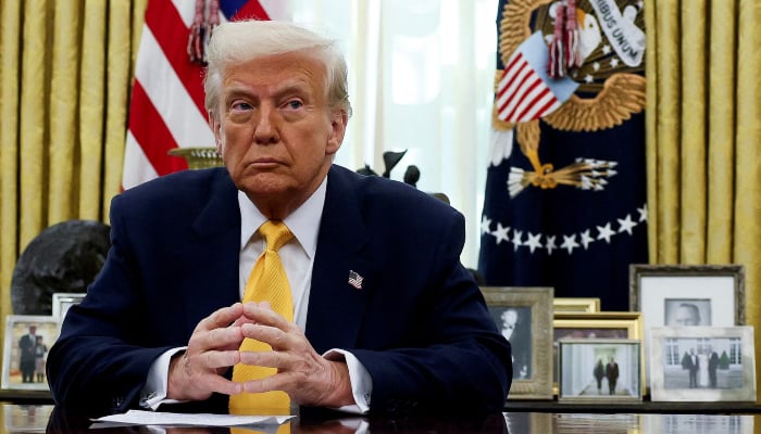 US President Donald Trump sits in the Oval Office of the White House in Washington, DC, US, March 7, 2025. — Reuters