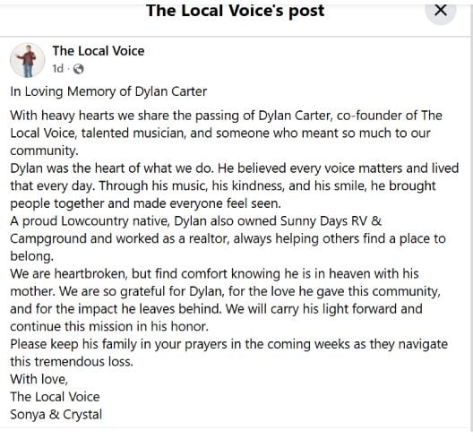 ‘The Voice’ alum Dylan Carter dies at 24 after car accident