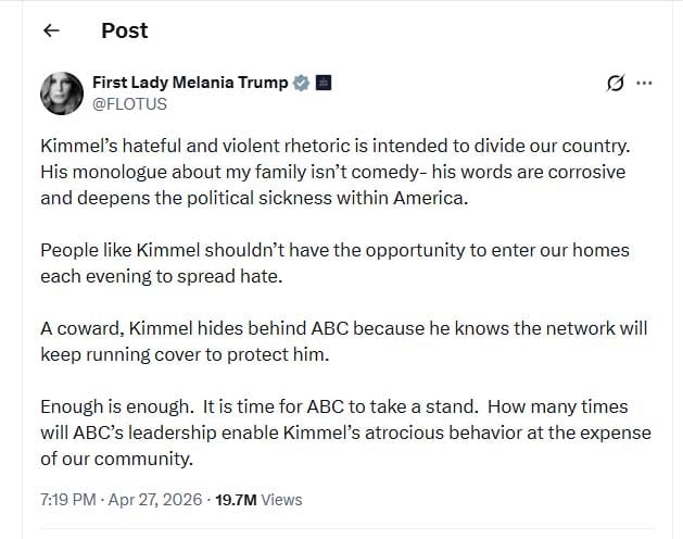 Jimmy Kimmel reacts to Trumps surprise call after Melania joke