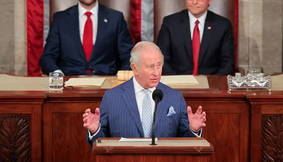 King Charles opens Congress speech with 'everything in common except language'