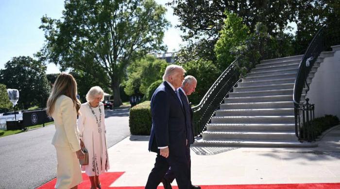 King Charles and the Trumps unite at White House for a historic tea meeting