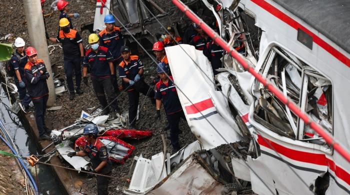 14 killed, 84 injured as two trains collided in Indonesia
