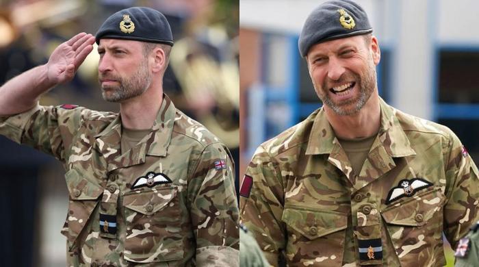 Prince William in uniform catching hearts again at RAF Valley Return