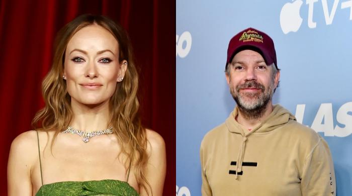 Olivia Wilde, Jason Sudeikis share friendly hug after messy split 