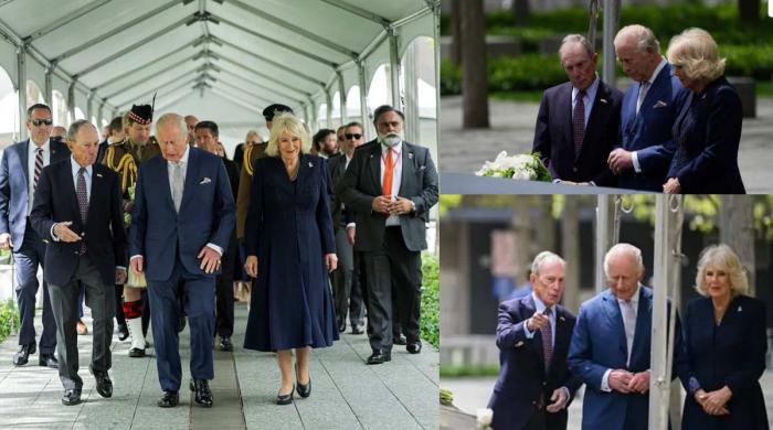 King Charles, Queen Camilla move to tears as they lay flowers at 9/11 Memorial