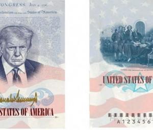 Trump to put his picture in US passports