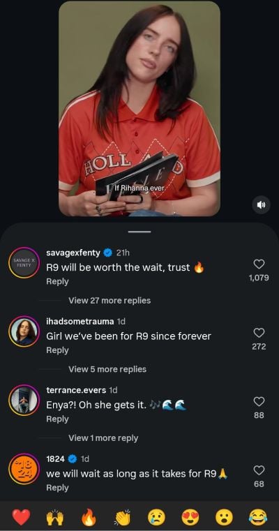 Rihannas team reaches out to Billie Eilish as R9 buzz grows