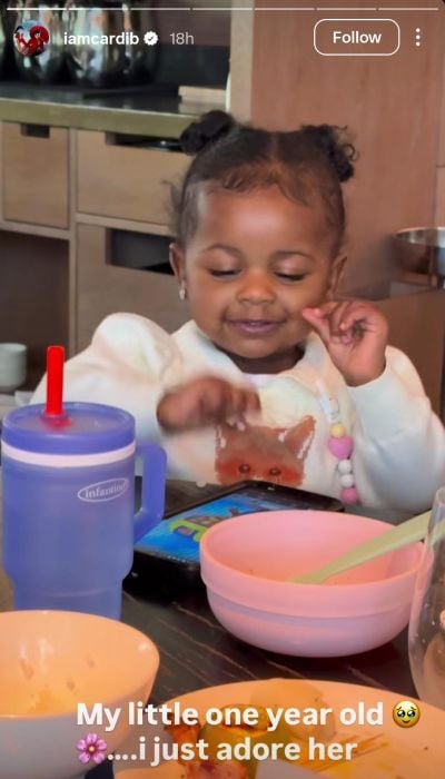 Cardi B shares glimpse into mom life after Little Miss Drama Tour